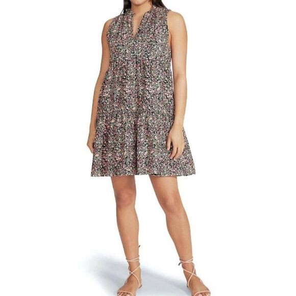 BB Dakota by Steve Madden Frills and Florals Sleeveless Cotton Minidress S - Picture 1 of 10